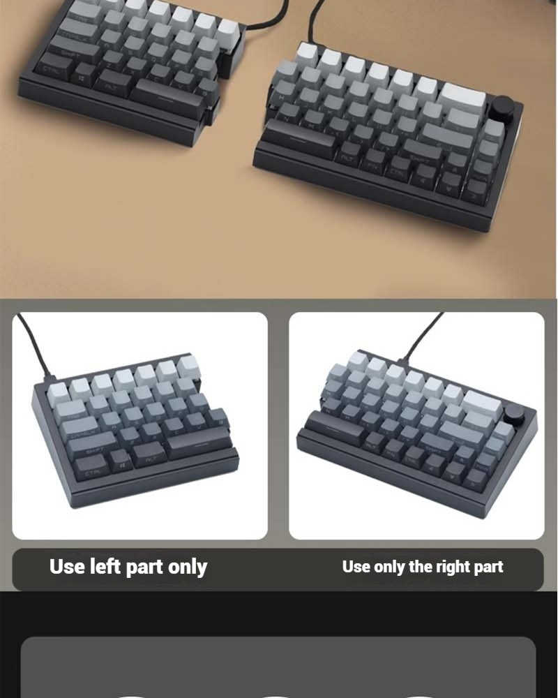 Zornher ST68 split split mechanical keyboard Wired wireless