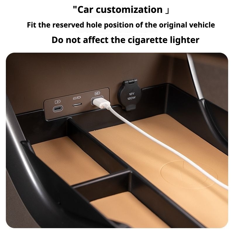 Denza d9 Car Storage Box Behind Screen Behind Central Console Holder ...