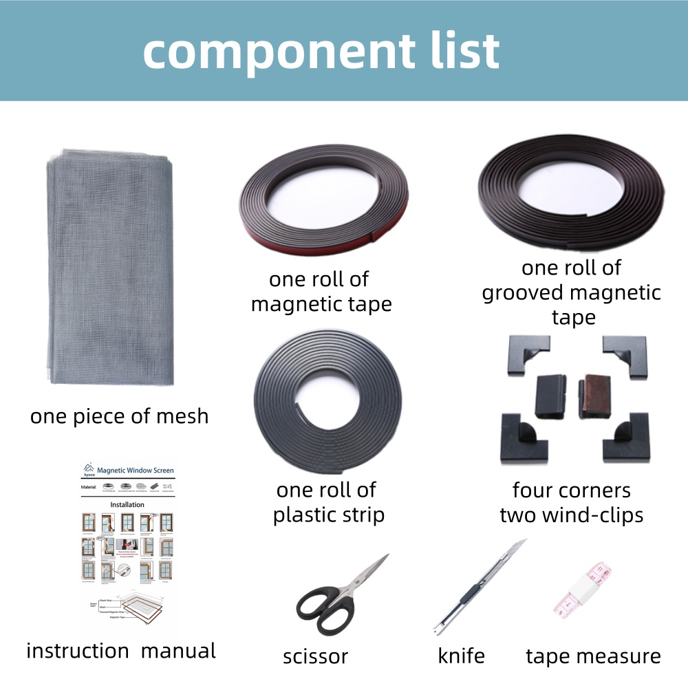 Kyoca (Full Set - All Frames) Adjustable Magnetic Insect Screen, DIY ...