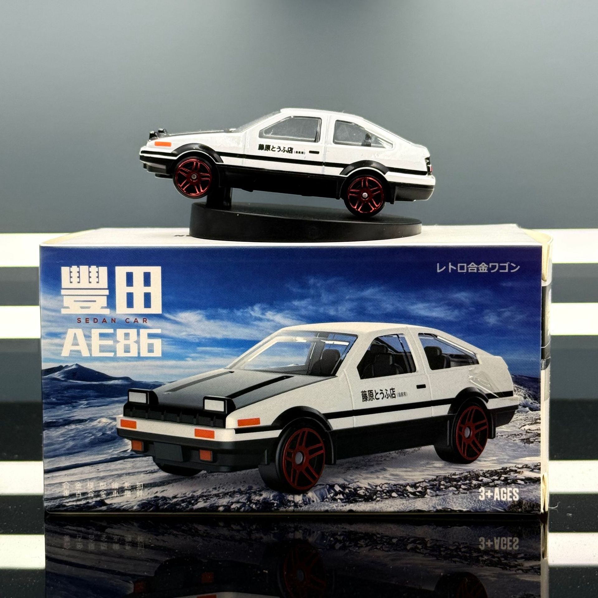 AE86 Car Drift Model 1:64 alloy instrument panel center console display ...
