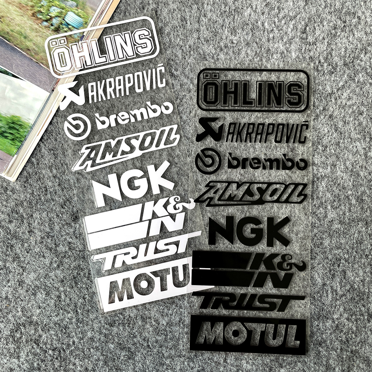Motorcycle Reflective Stickers MOTOGP Sponsor Series Sticker Full Motor ...
