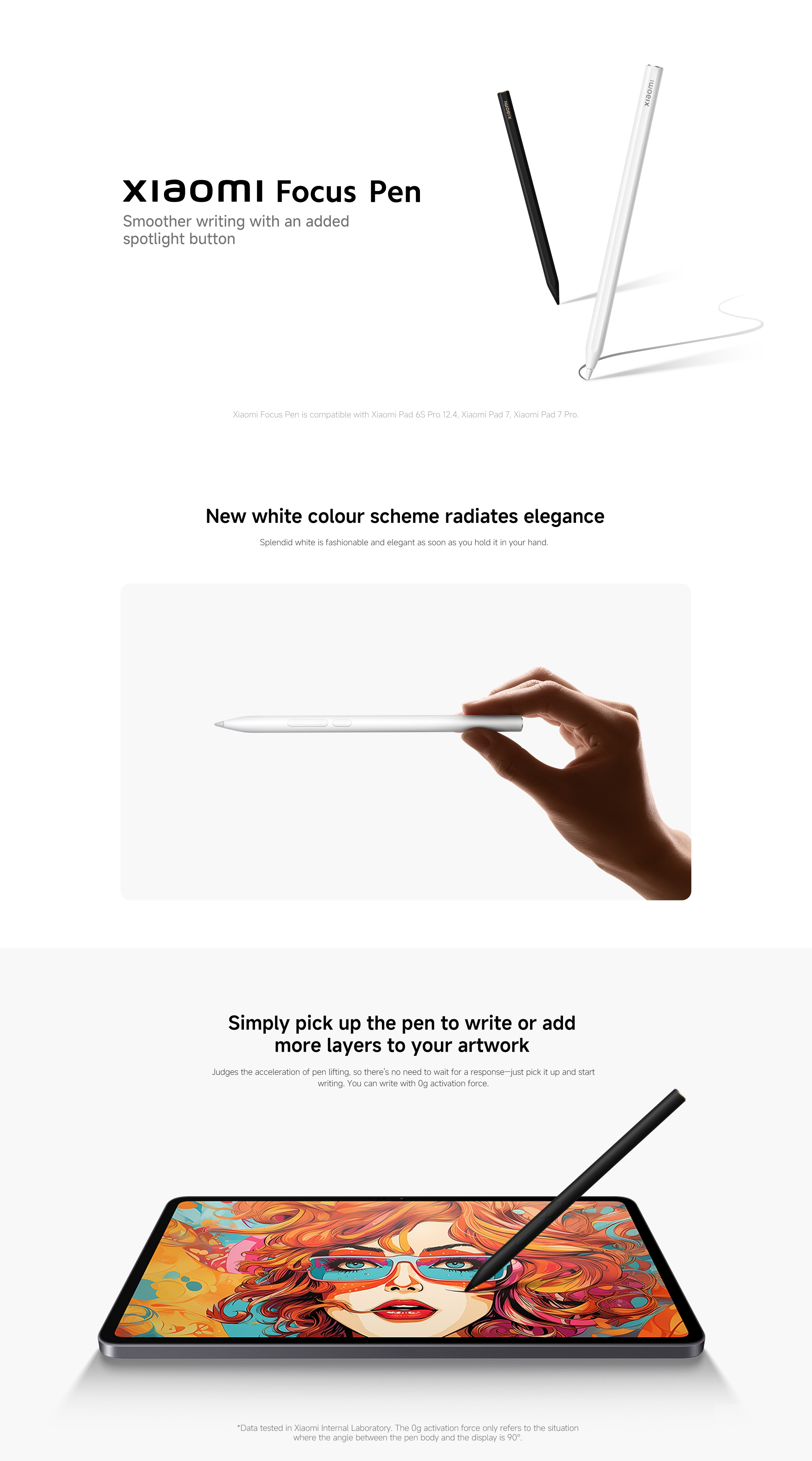 Xiaomi Focus Pen | For Xiaomi Pad 7 Series and Xiaomi Pad 6s