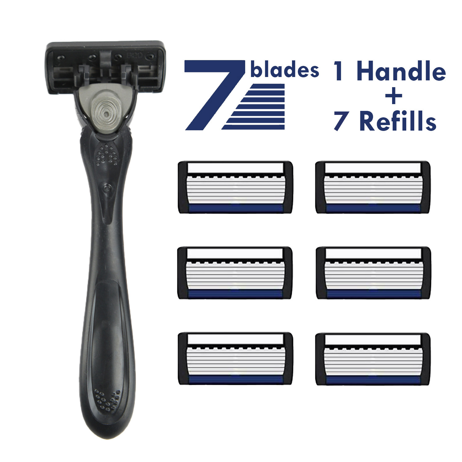 7-Layer Razor Head Manual Shaver, Blade Razor Safety Shaving Beard ...