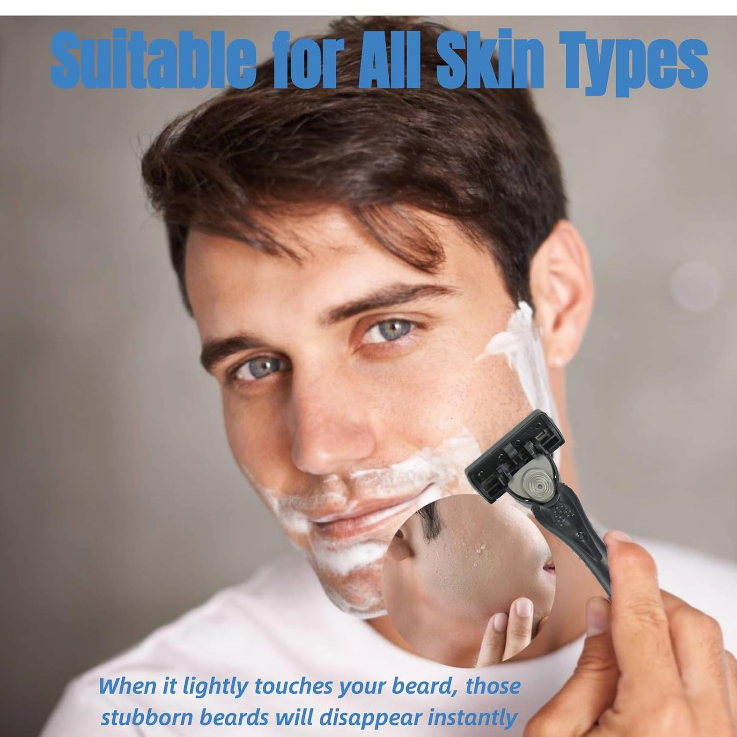 7-Layer Razor Head Manual Shaver, Blade Razor Safety Shaving Beard ...