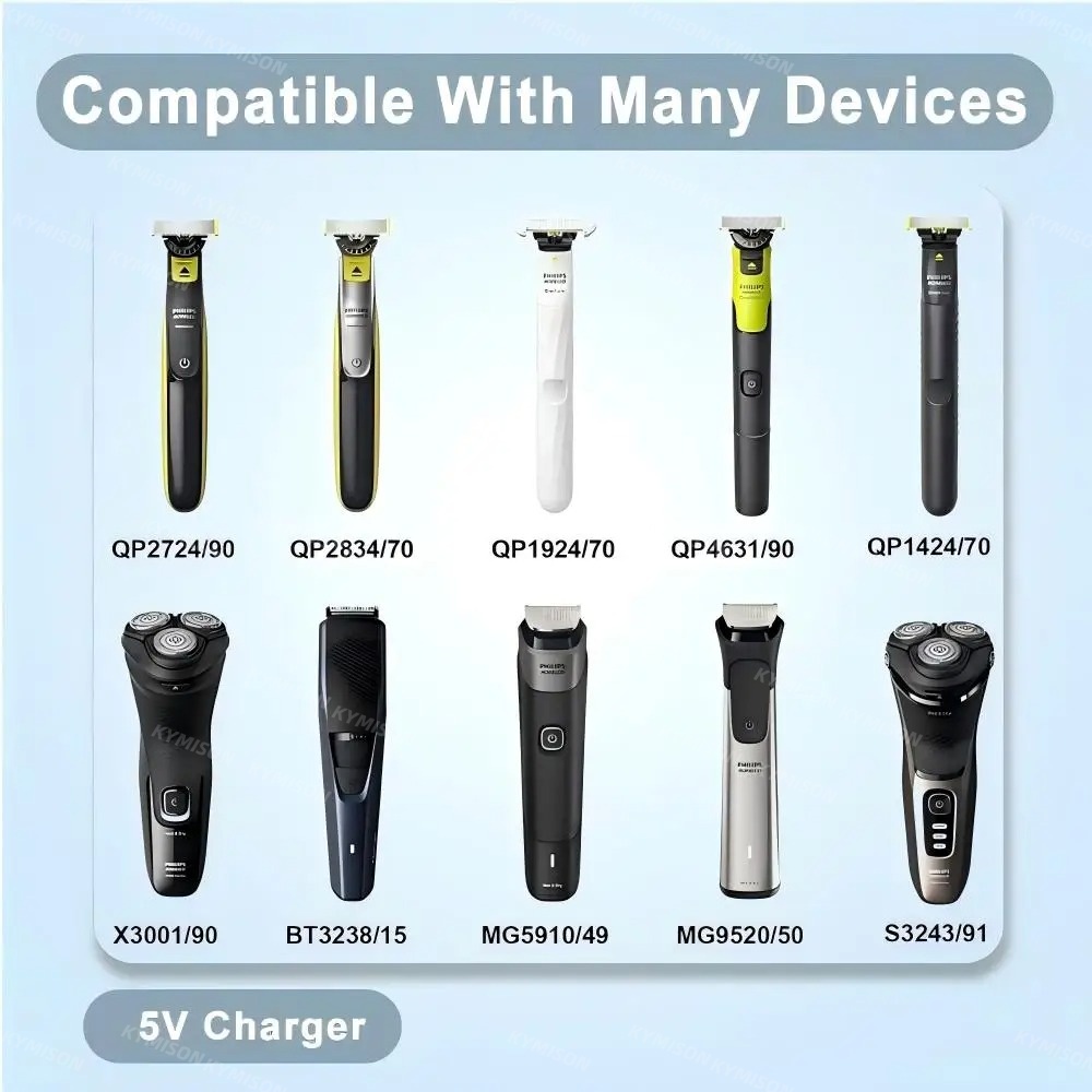 5V TypeC Shaver Adapter Charging Converter for Philips Norelco OneBlade ...