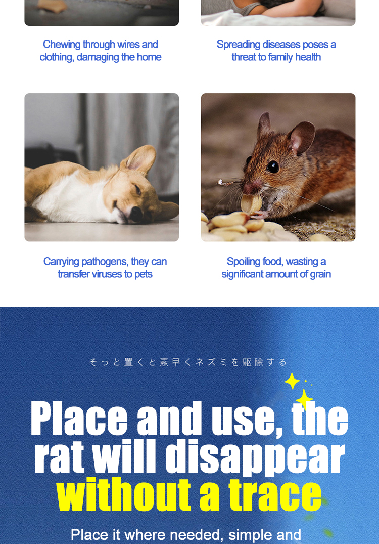 【RGAR】Plant-based Rat Repellent Magic Box Rat Control Gel Safe Non ...
