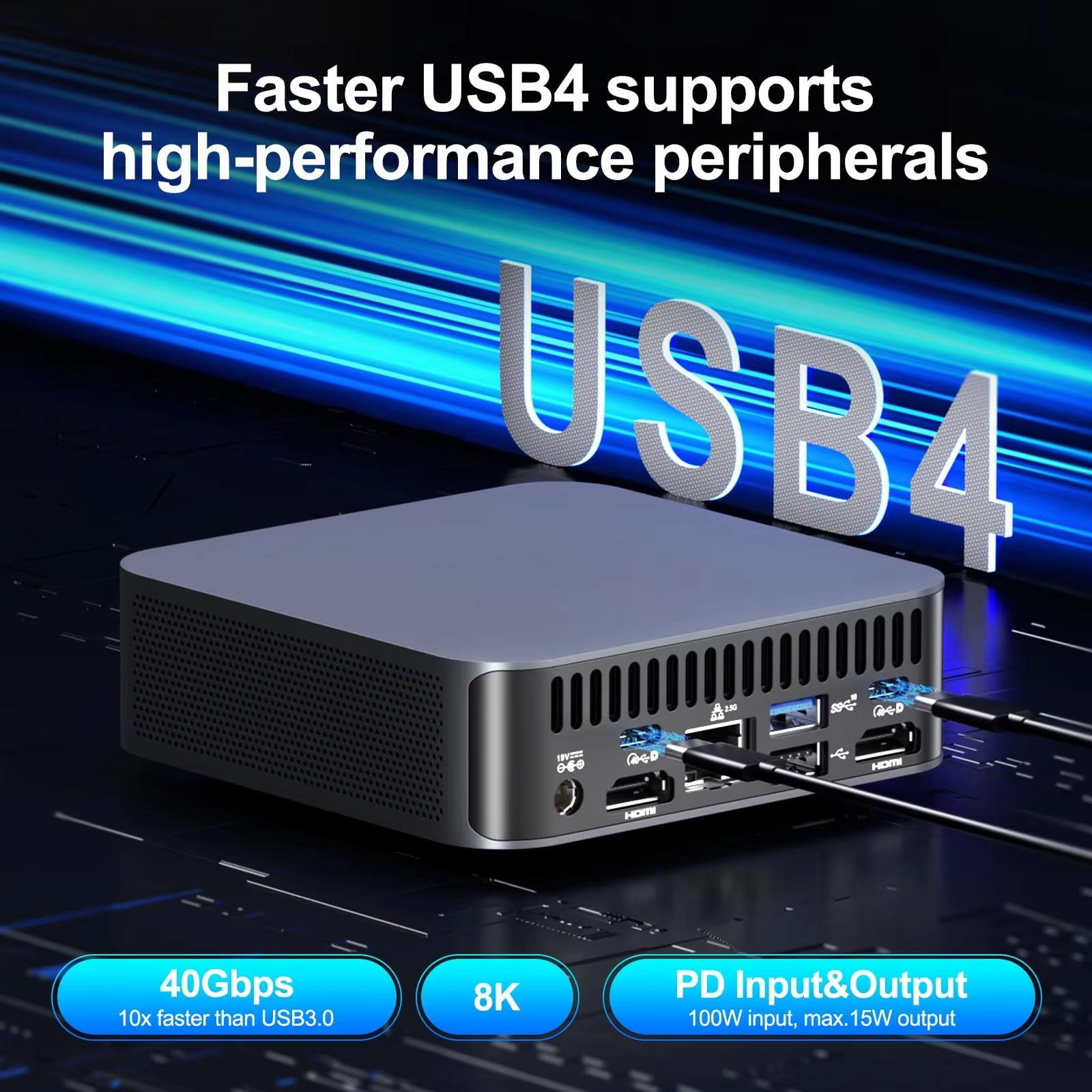 Three Year Warranty 】New Portable i9 Mini PC Computer Windows 11 Intel ...