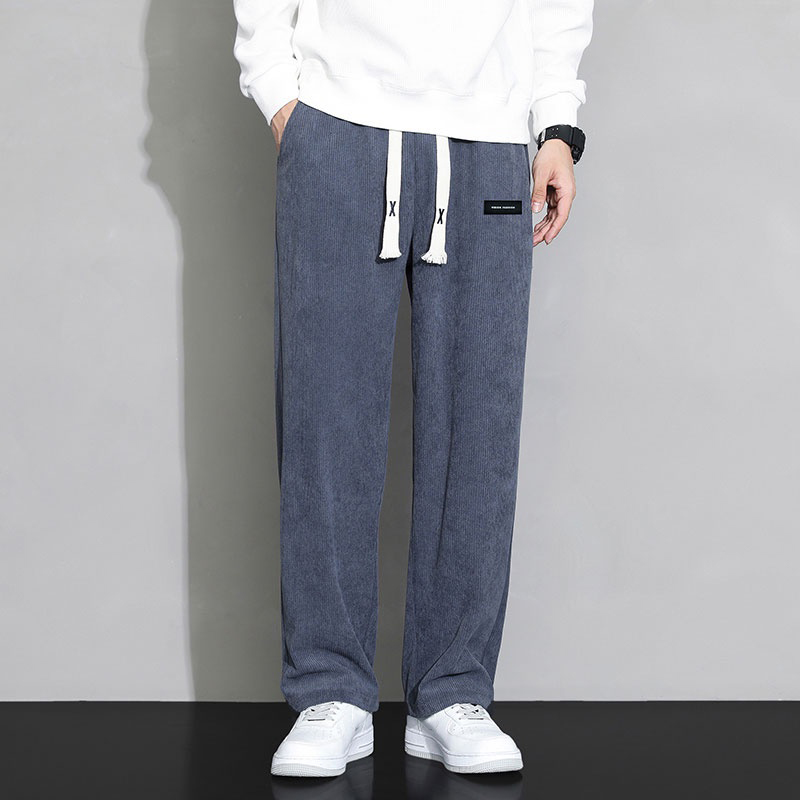 Men Pants Fashion Korean Pants Summer Casual Trousers with Elastic ...