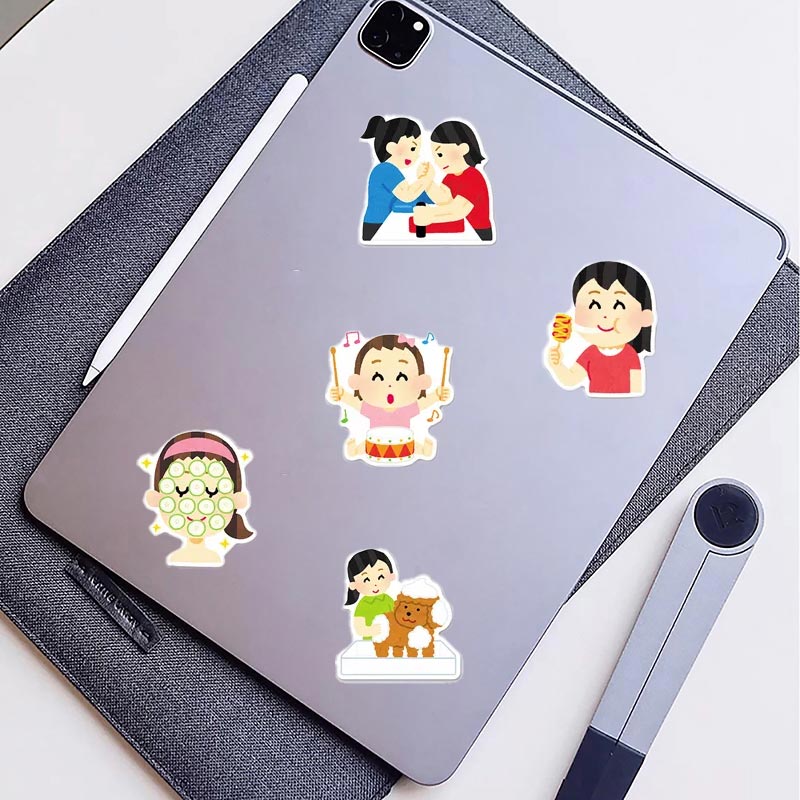 50PCS Irasutoya Stickers Japanese Illustration Graffiti Decal Phone ...