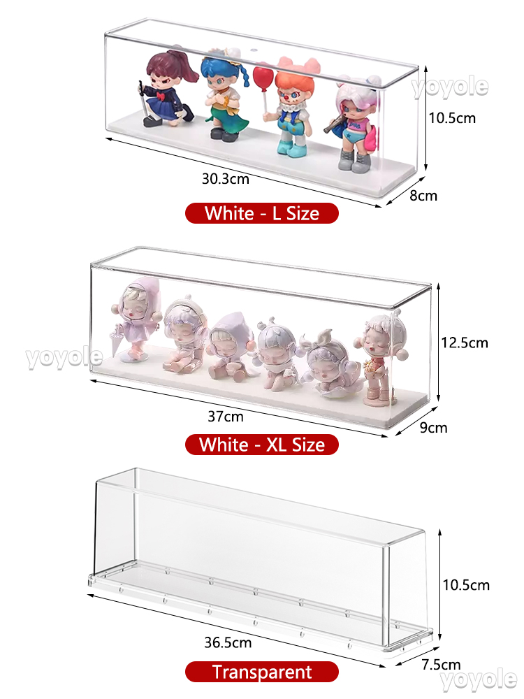 Transparent Acrylic Popmart Display Case Stackable Figurine Display ...
