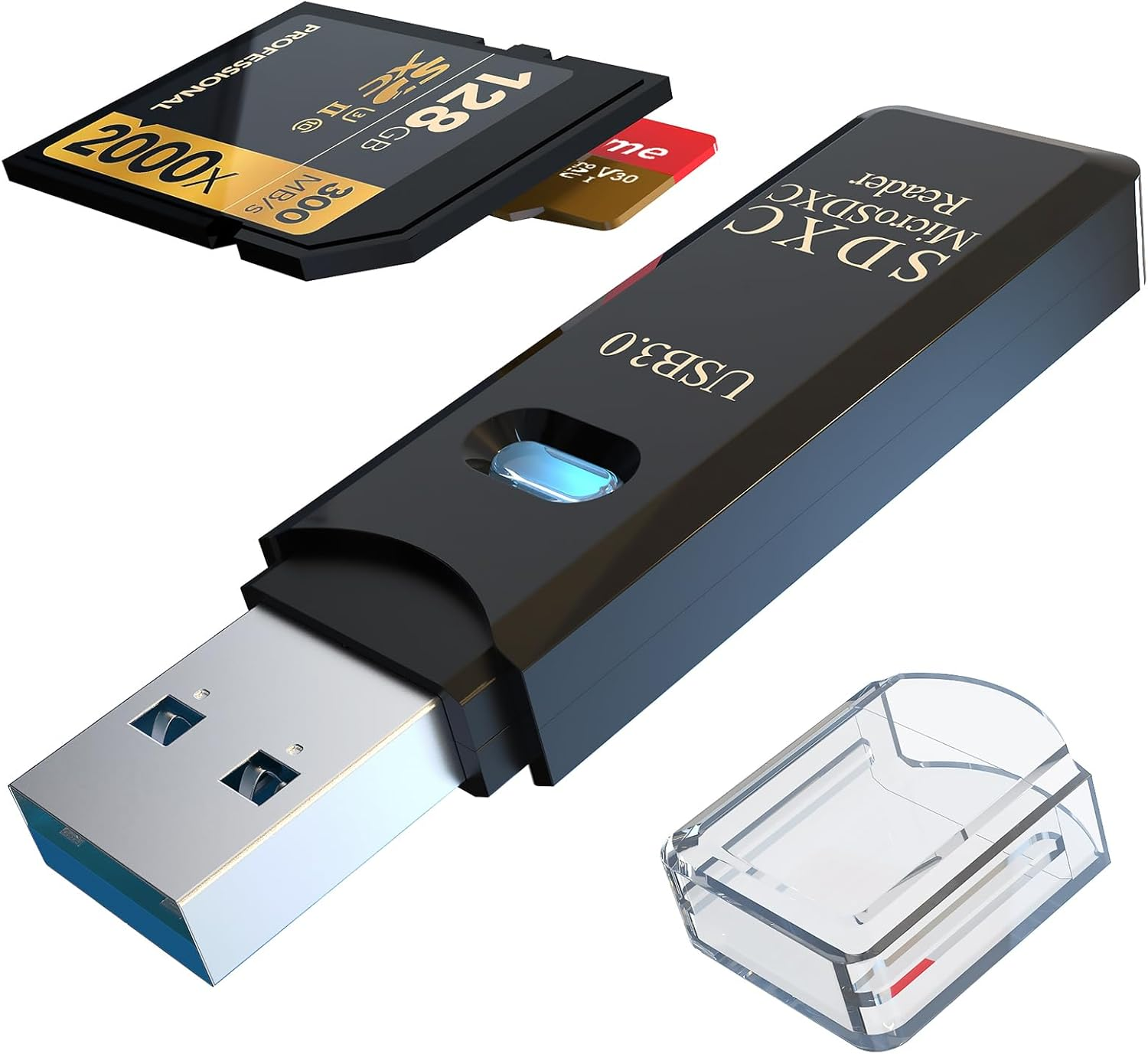 SD Card Reader Micro USB TF Memory Card Reading Adapter High Speed 2 IN ...