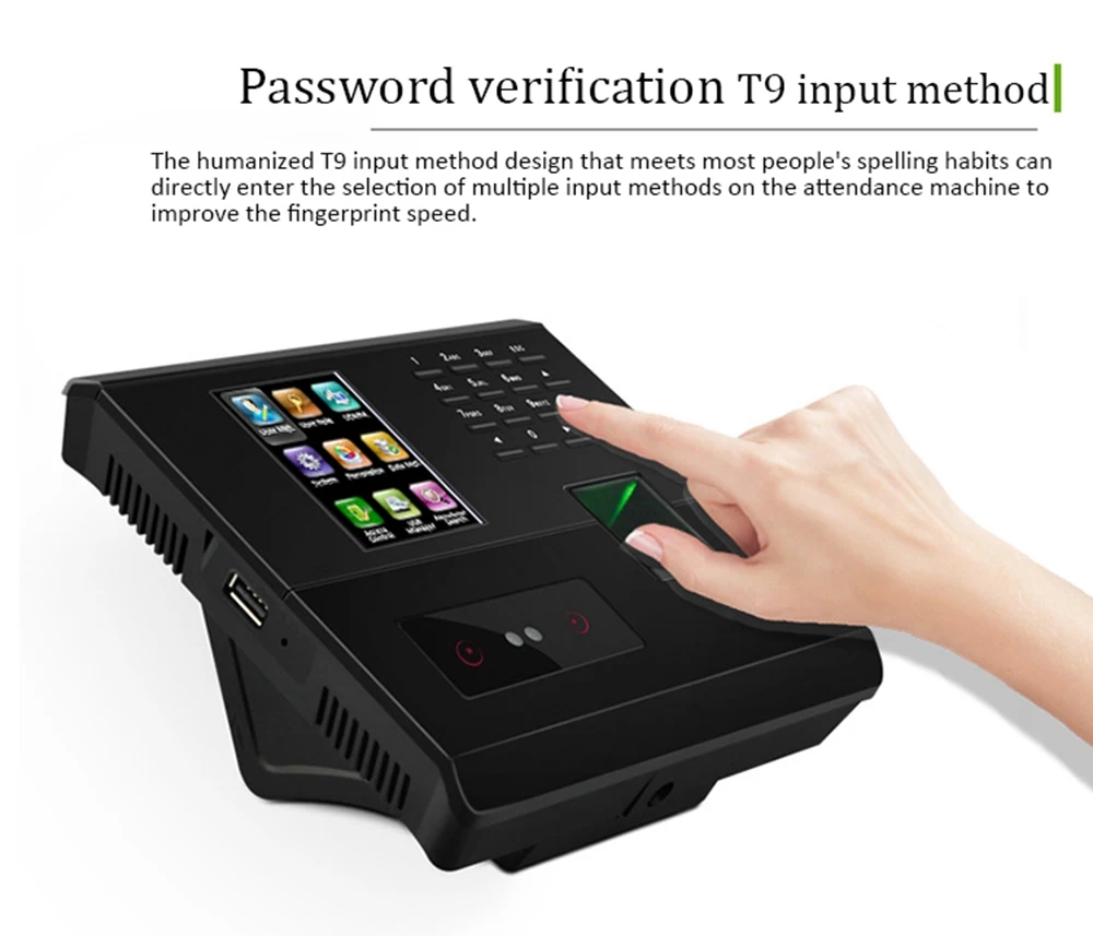 Biometric Fingerprint Face Login Recognition Time Attendance and access ...
