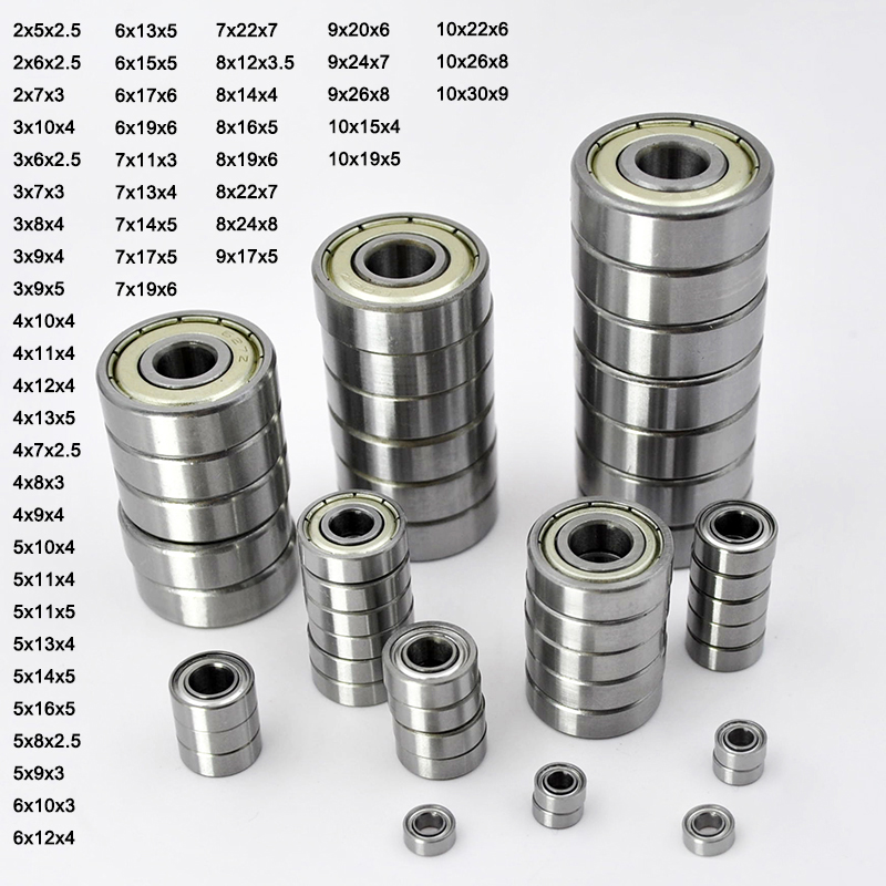 10 pcs Miniature Ball Bearings 1mm 2mm 3mm 4mm 5mm 6mm 7mm 8mm 9mm 10mm ...