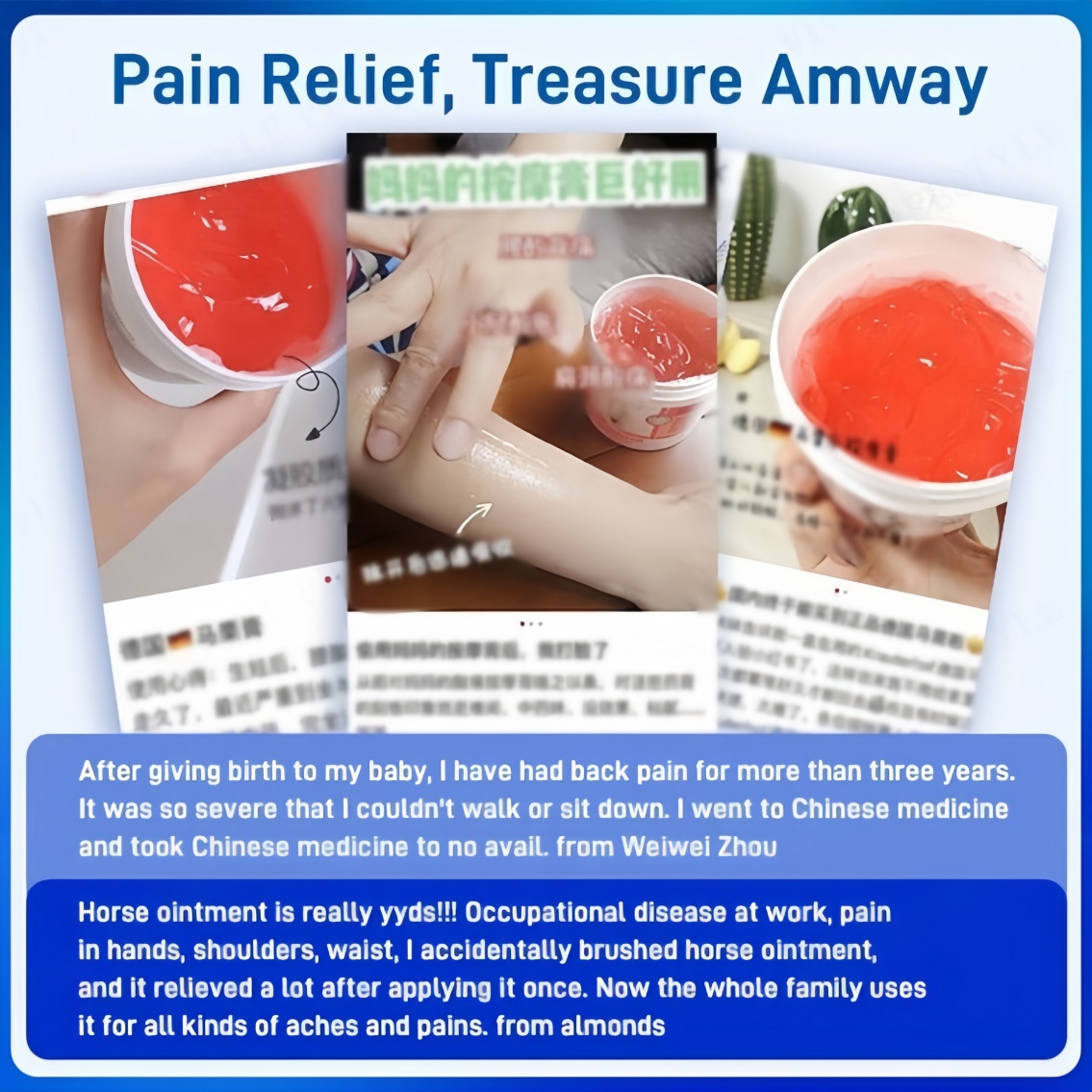 Knee Pain Relief German Horse Chestnut Cream Massage Balm Gel Arthritis ...
