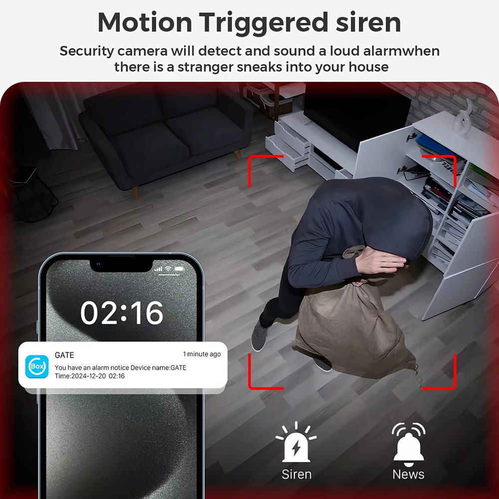 Mini 4G Security Camera SIM Card or Wifi Ultra HD Surveillance Camera ...