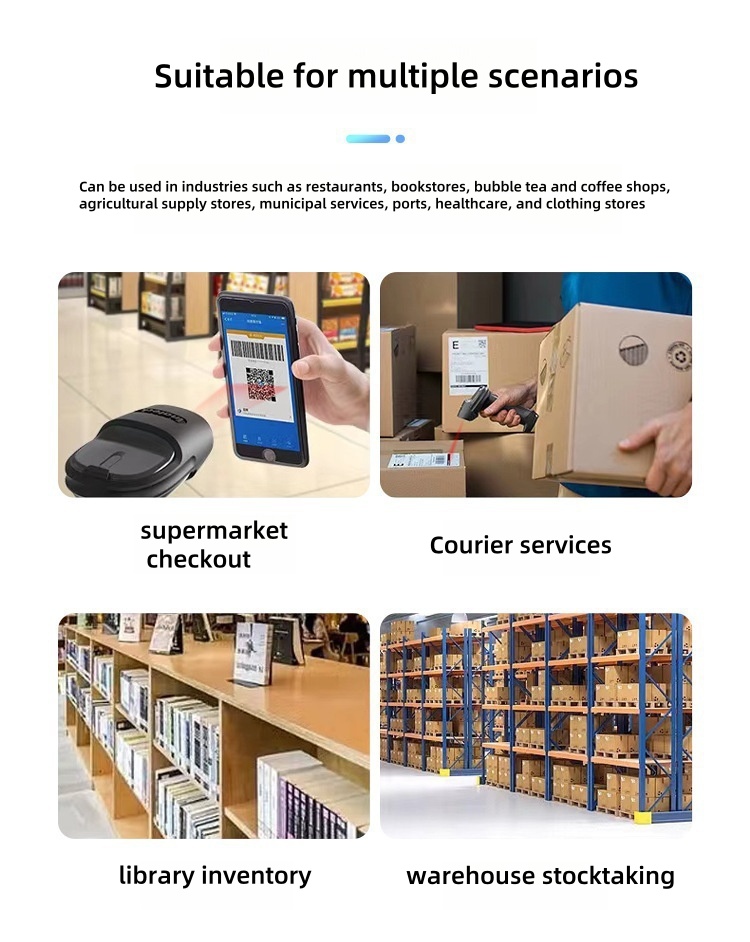 【SG STOCK】Bluetooth QR Code Scanner Wired Barcode wireless bluetooth ...