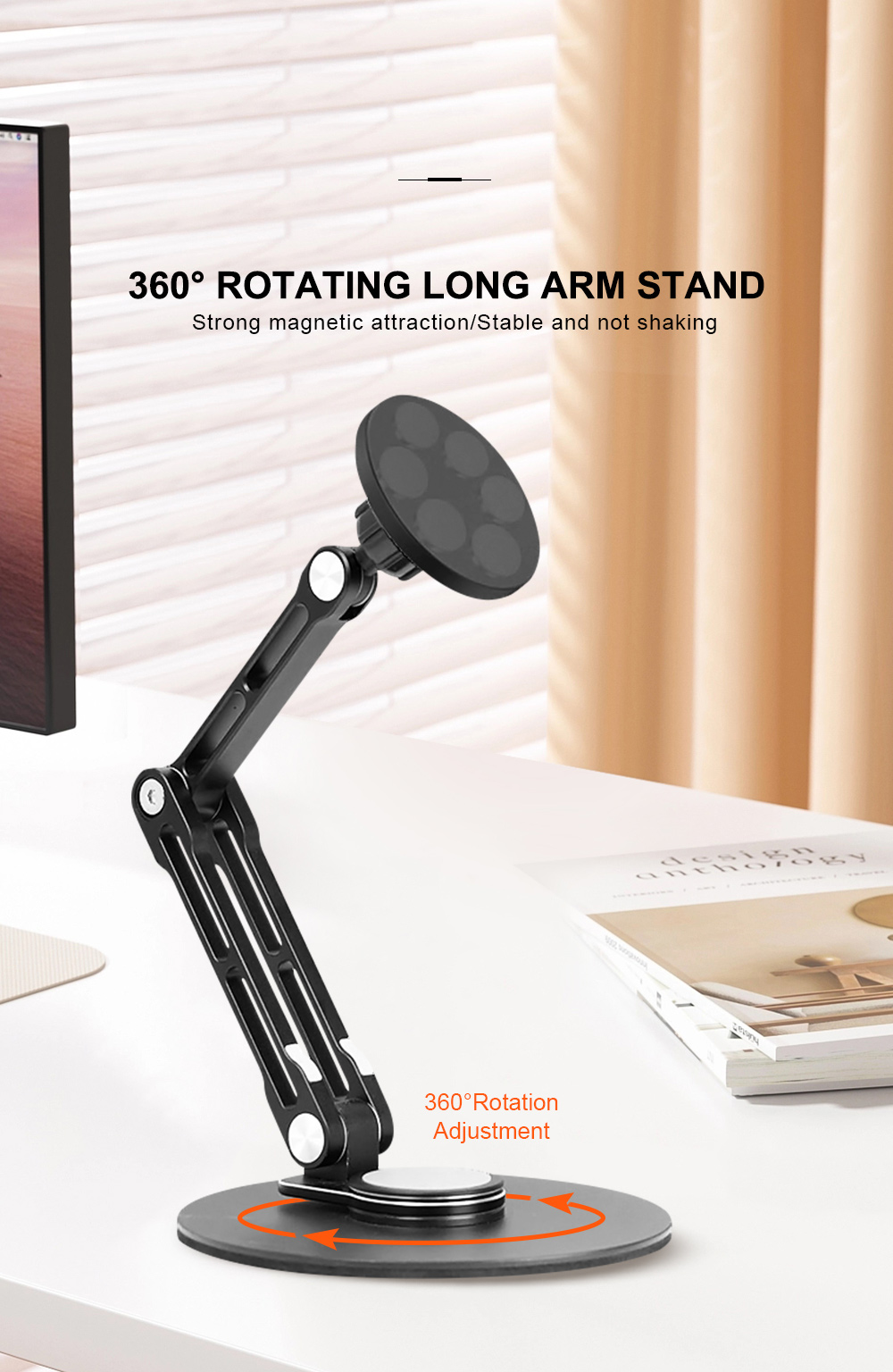 ZSCMALL Portable Monitor Stand Dual Screen Holder for Display, Tablet ...