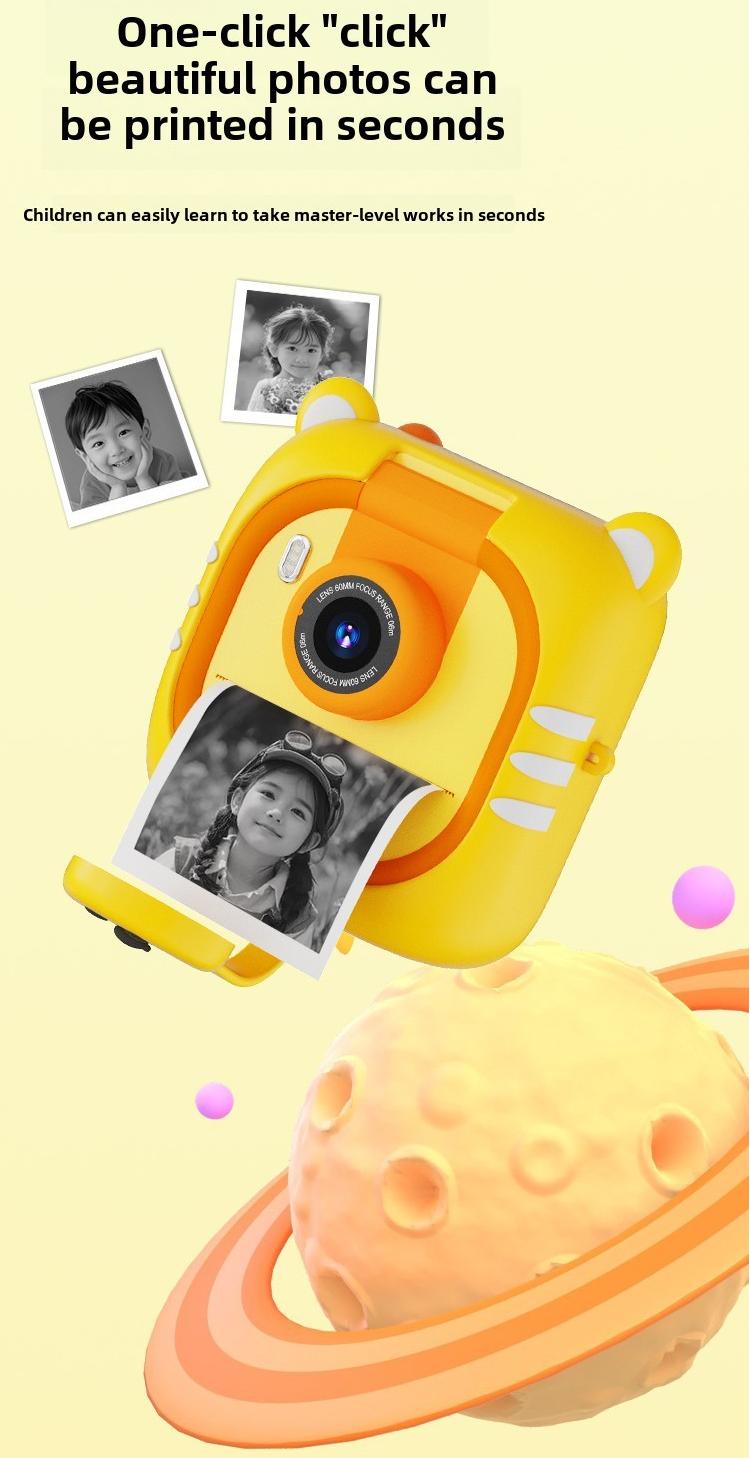 Kids Camera Instant Print, Cartoon Kids Camera, Kids Instant Camera ...
