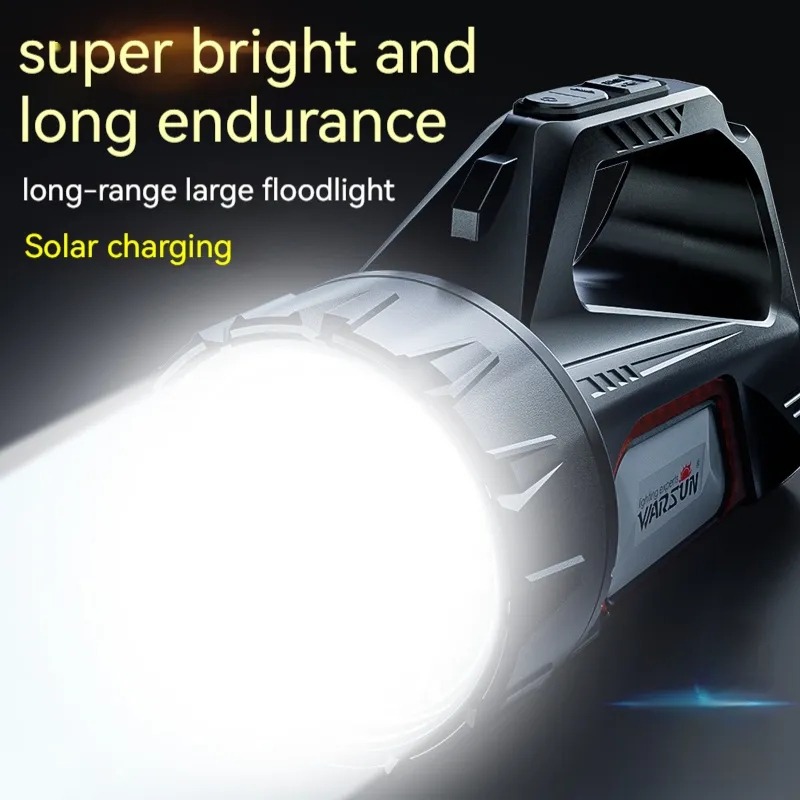 Solar torchlight ultra bright flashlight heavy duty touch light super ...