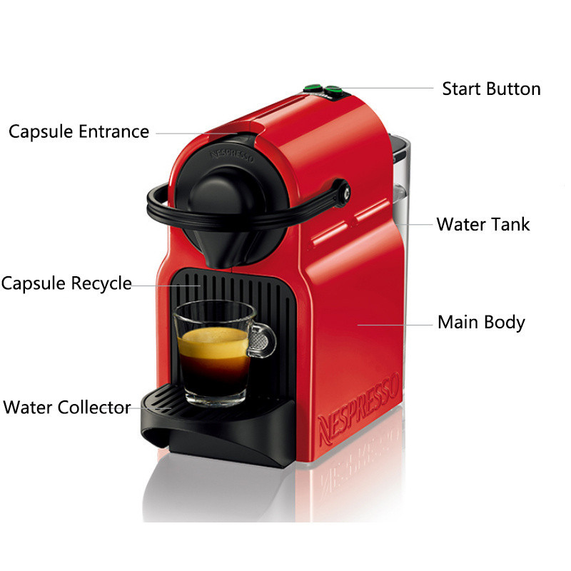 SALE NEW NESPRESSO Capsule Coffee Machine Inissia C40/D40 Mini Portable ...