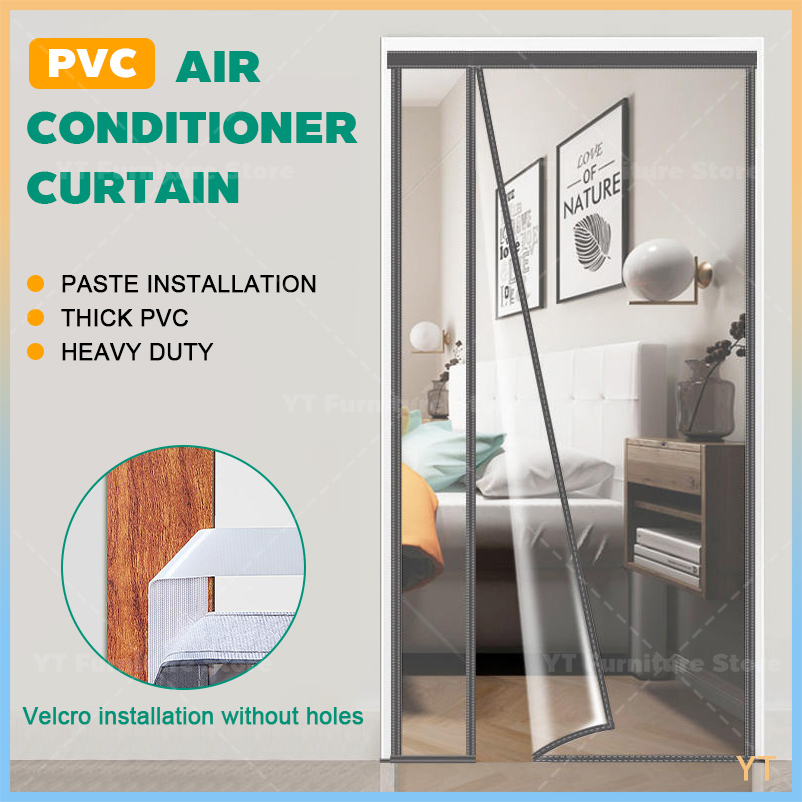 Kitchen door Air Conditioner Room divider Transparent door curtain ...