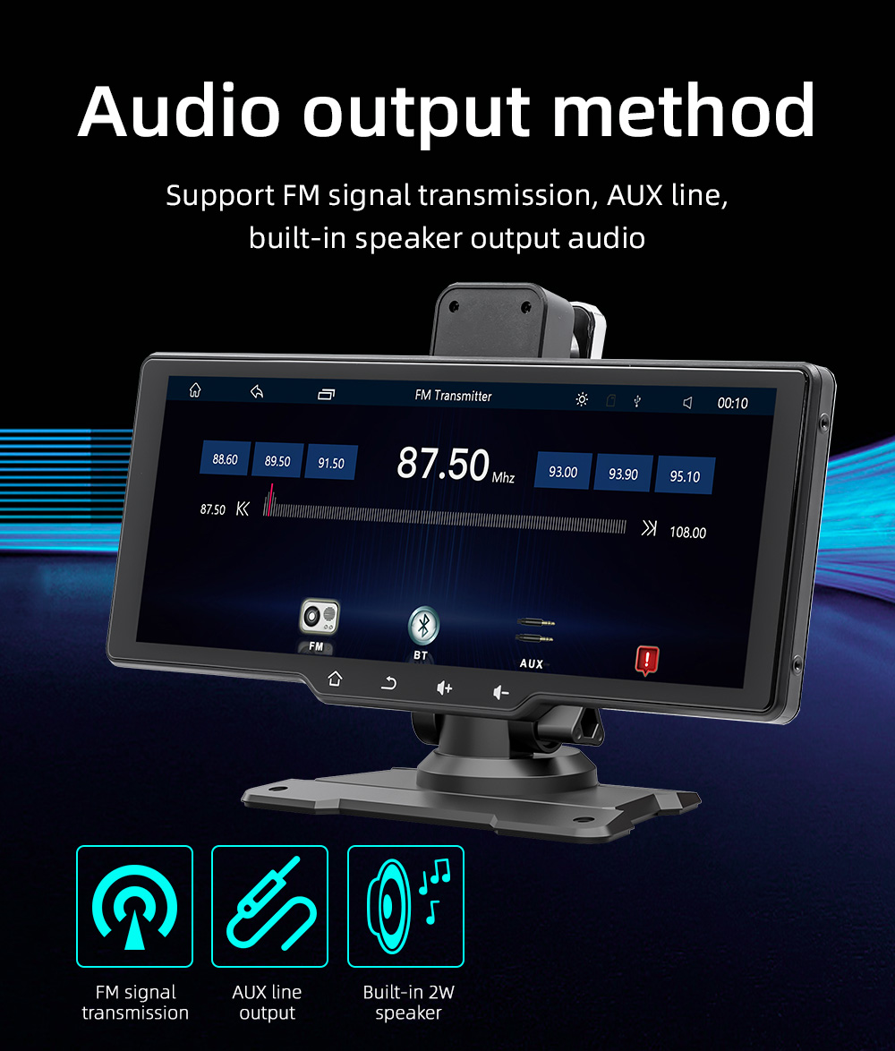 10.26‘’ Car Monitor with Driving Recorder Car Radio CarPlay Android ...