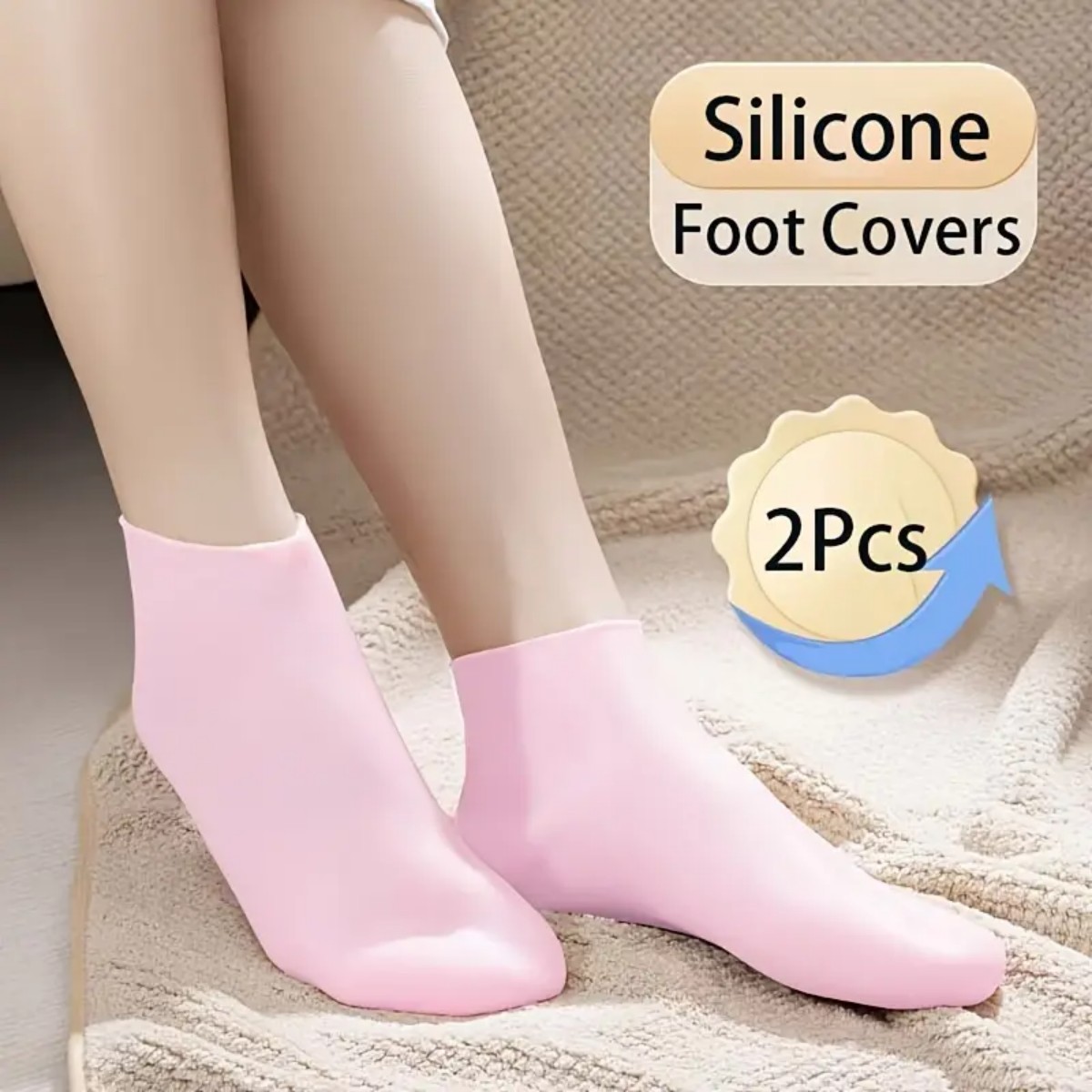 Softening Preventing Foot Cover Mask Silicone Foot Cover Moisturizing ...