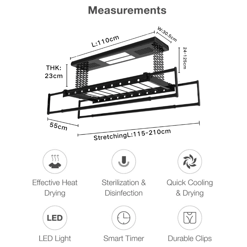 【Local Installation 】Electric drying rack Aviation material drying rack ...