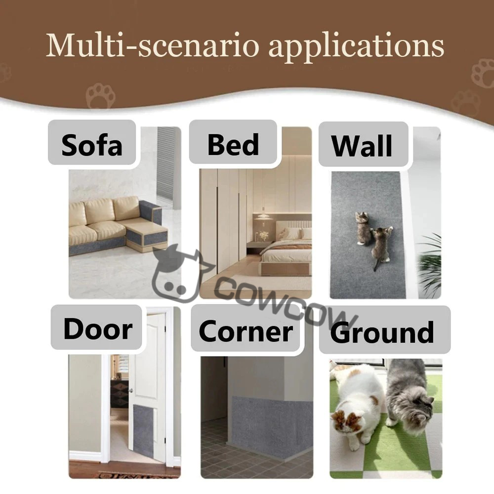 Cat Scratcher Self Adhesive Scratching Pad Anti -Cat Grabbing Sofa ...
