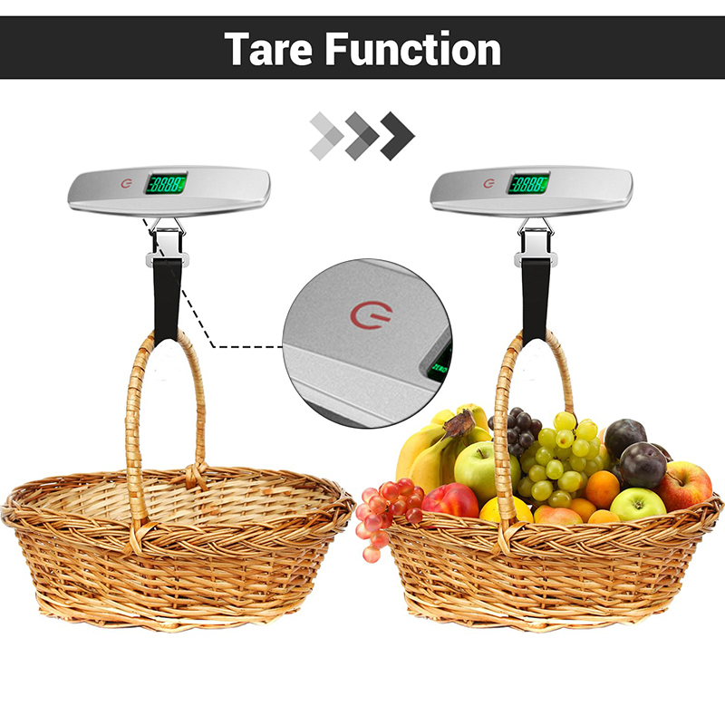 Gryno Digital Luggage Scale 50kg/10g Weight Touch Button Portable LCD ...