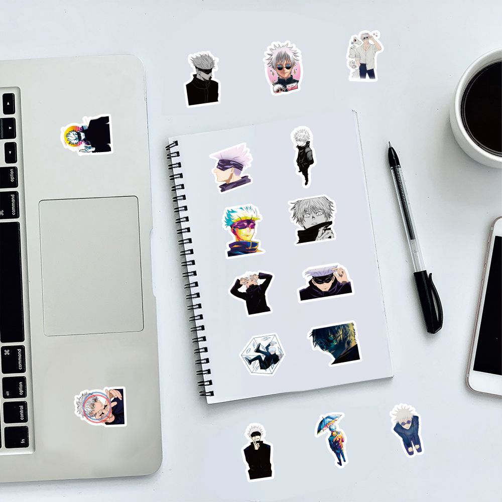 60PCS Jujutsu Kaisen Satoru Gojo Stickers Cartoon DIY Waterproof for ...