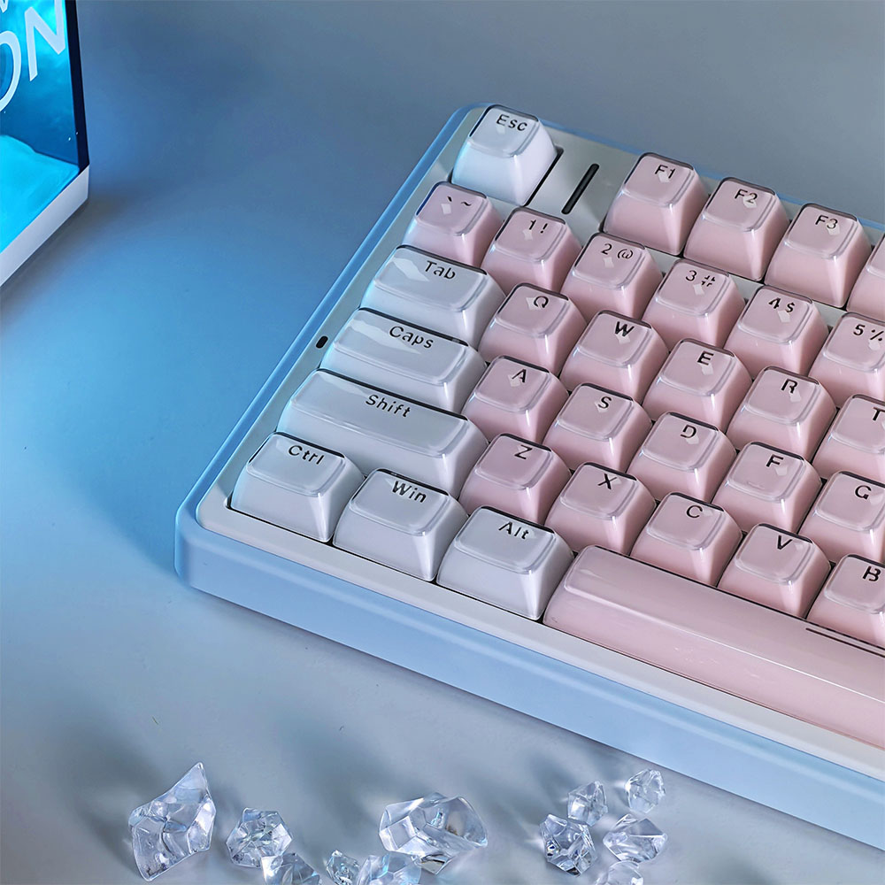 Double-colored Translucent Jelly Crystal Keycap PC Two-color Injection ...