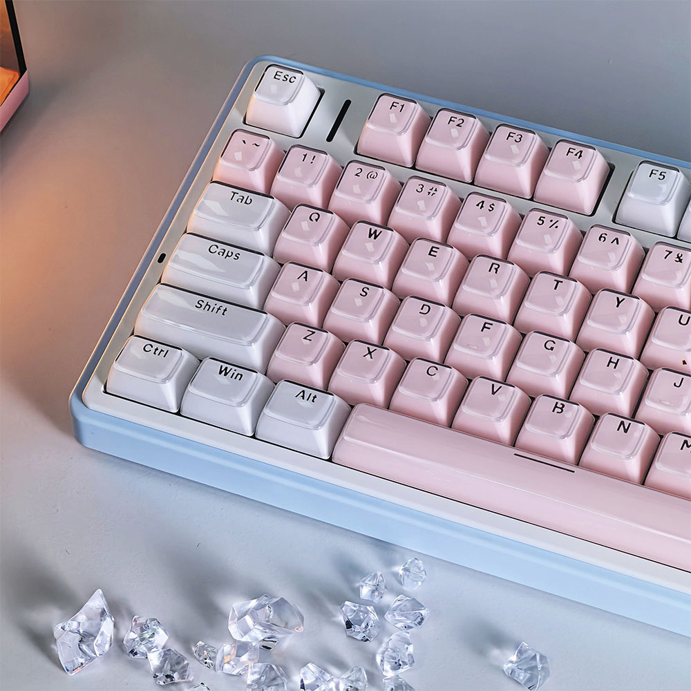 Double-colored Translucent Jelly Crystal Keycap PC Two-color Injection ...