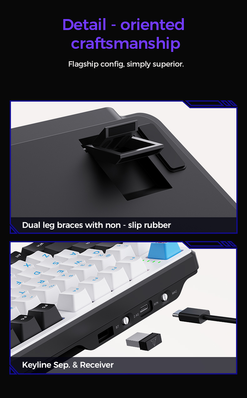 Transformers GK01 Mechanical Keyboard Hot-Swappable 101 Keys Tri-Mode ...