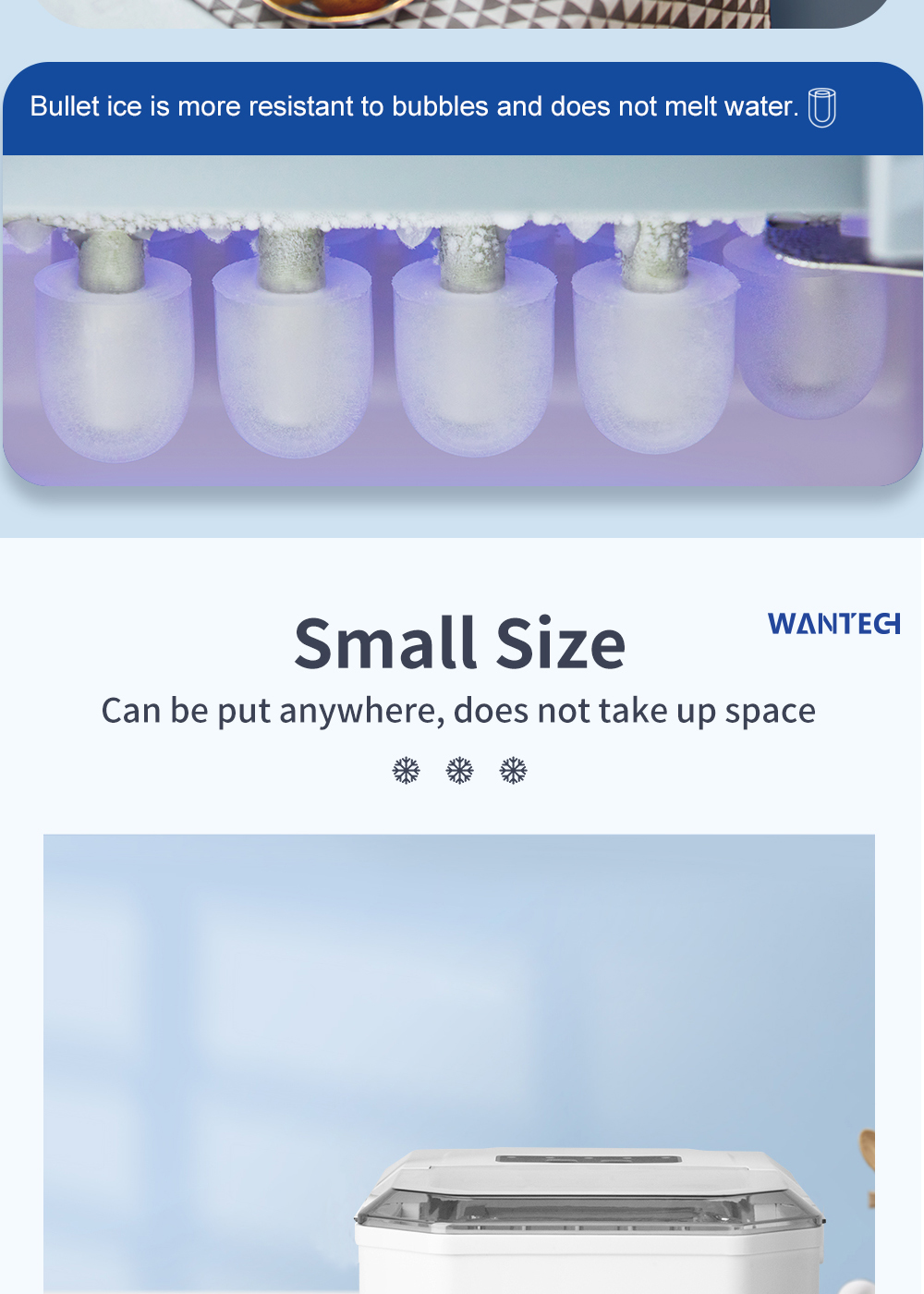 【SG Stock】WANTECH™ YH16 Ice Maker AutomaticSelf Clean Function ...