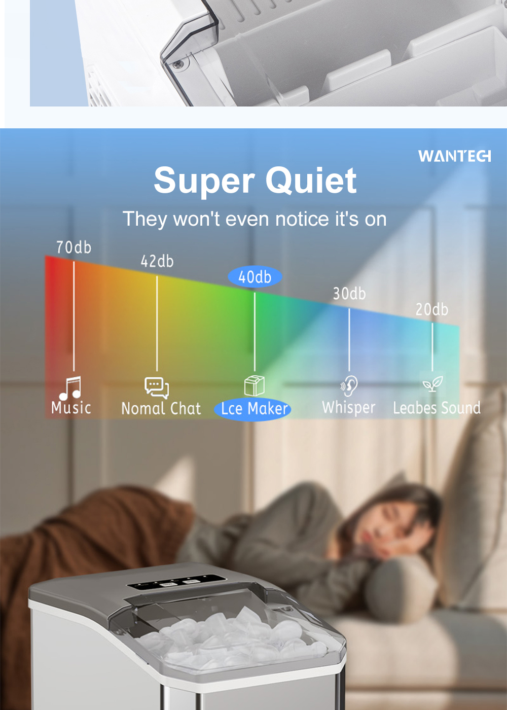【SG Stock】WANTECH™ YH16 Ice Maker AutomaticSelf Clean Function ...