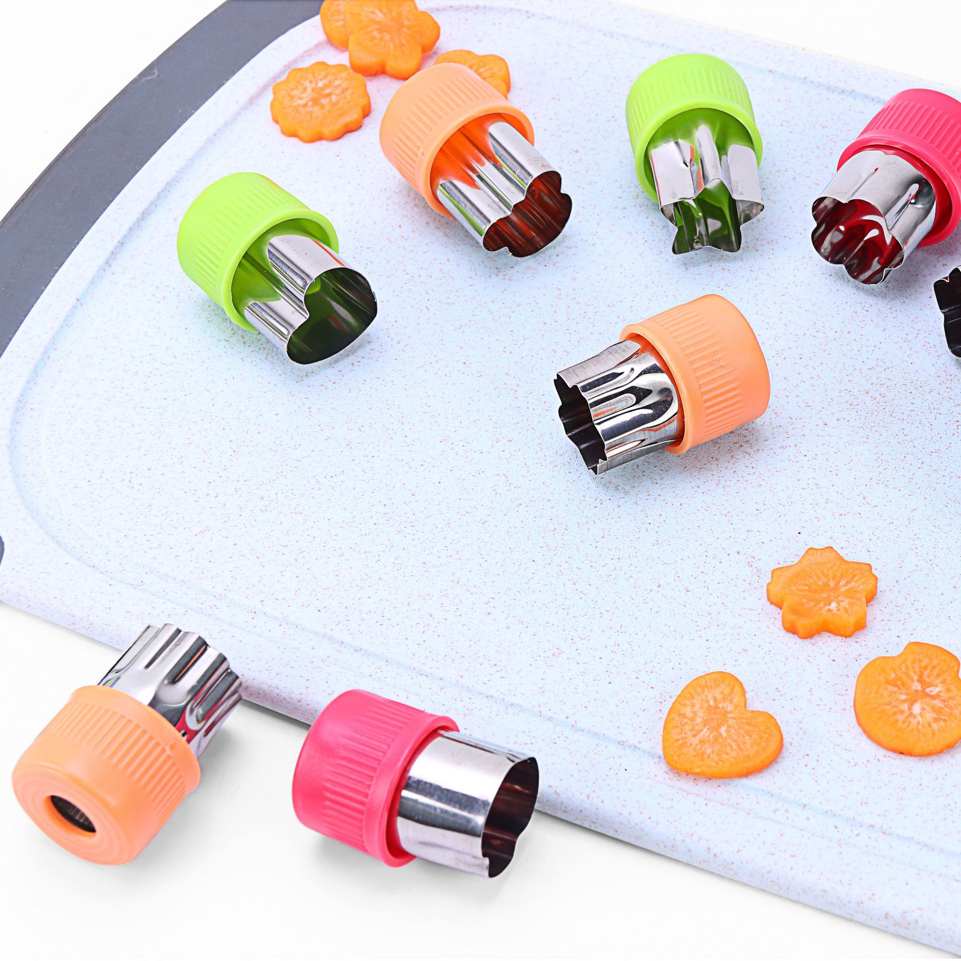 3/9pcs Fruit Cutters for Children Kids Food Cookie Sandwich Mold Maker ...