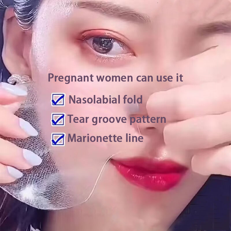 10 Pcs PPP HUNMUI 5pcs Nasolabial Folds Mask Fades Wrinkles Forehead ...