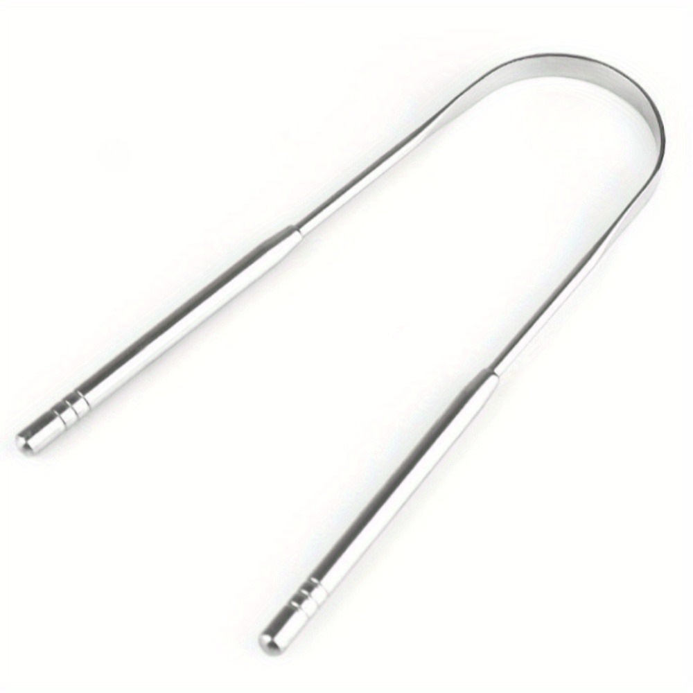 Pure Copper Tongue Scraper U-Shaped - Dentist-Recommended Oral Hygiene ...