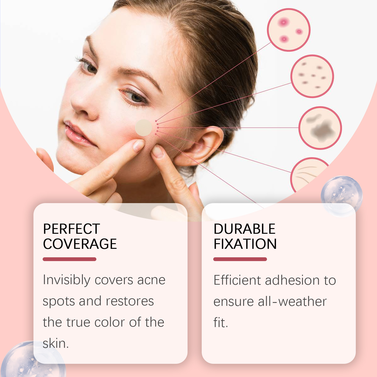 24 Pcs Pimple Patches for Face Hydrocolloid Acne Patches for Covering ...