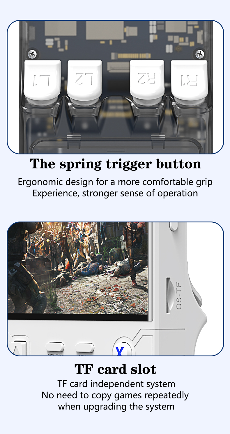 R36 Ultra Retro Handheld Video Game Console 64G/128G 20000+ Linux ...
