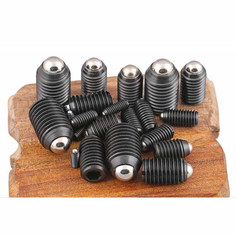 Black Grade 12.9 Hex Socket Allen Spring Ball Plunger Grub Point Set ...