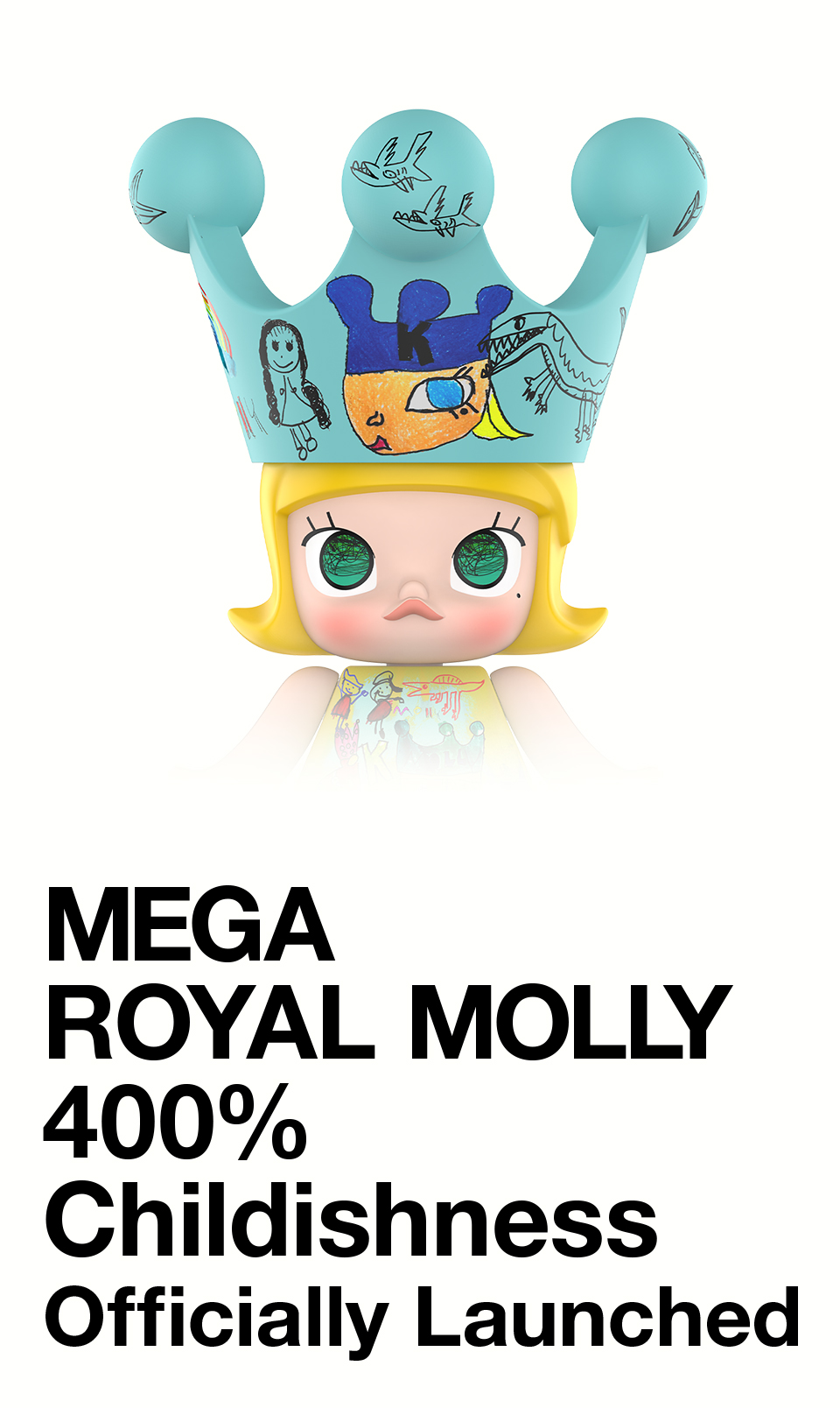 POP MART MEGA ROYAL MOLLY 400% Childishness | Shopee Singapore