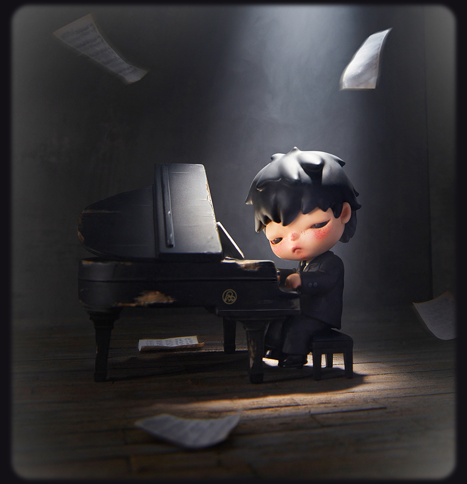 POP MART Hirono The Pianist Figure | Shopee Singapore