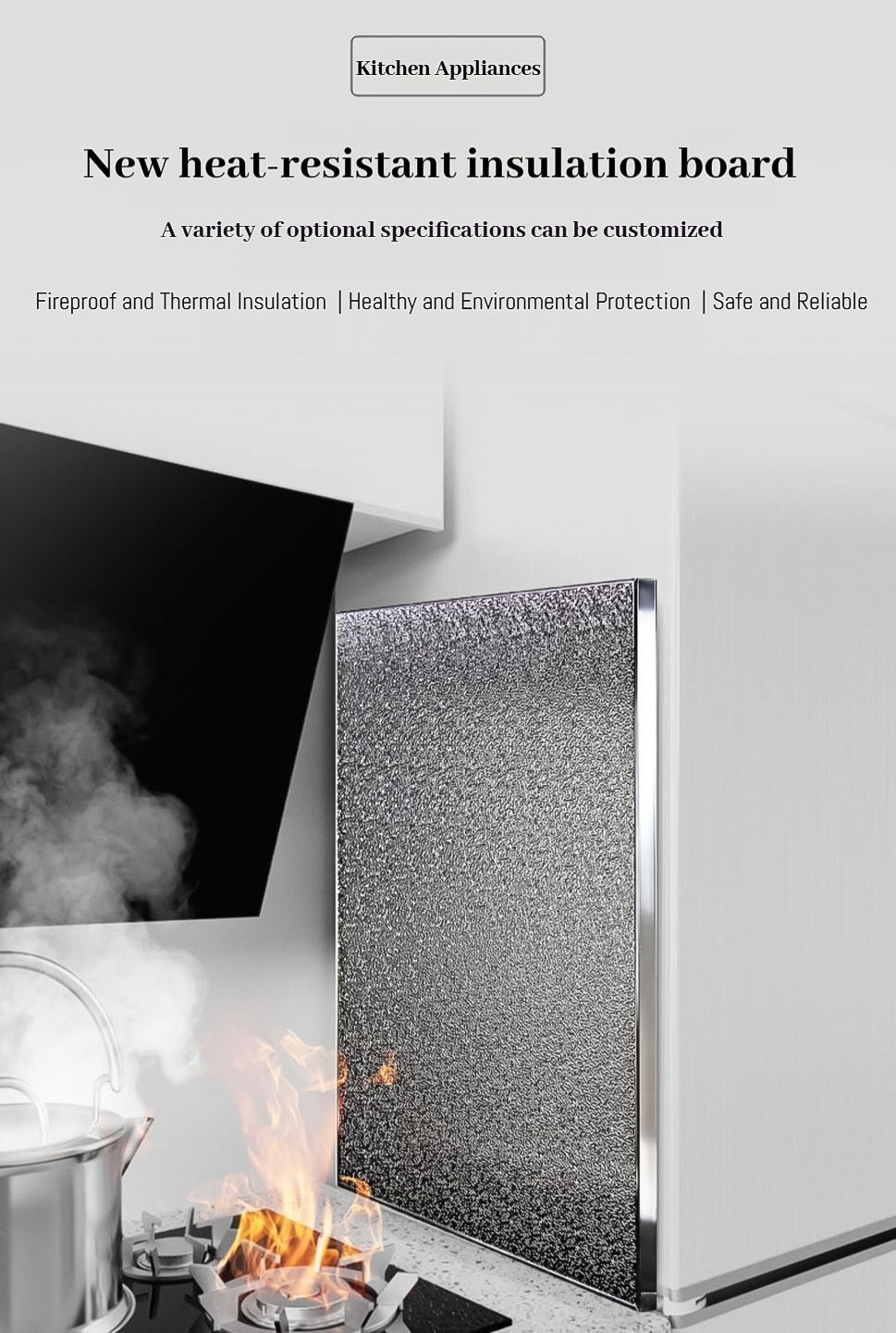 Refrigerator heat insulation board kitchen stovetop oven microwave oven ...