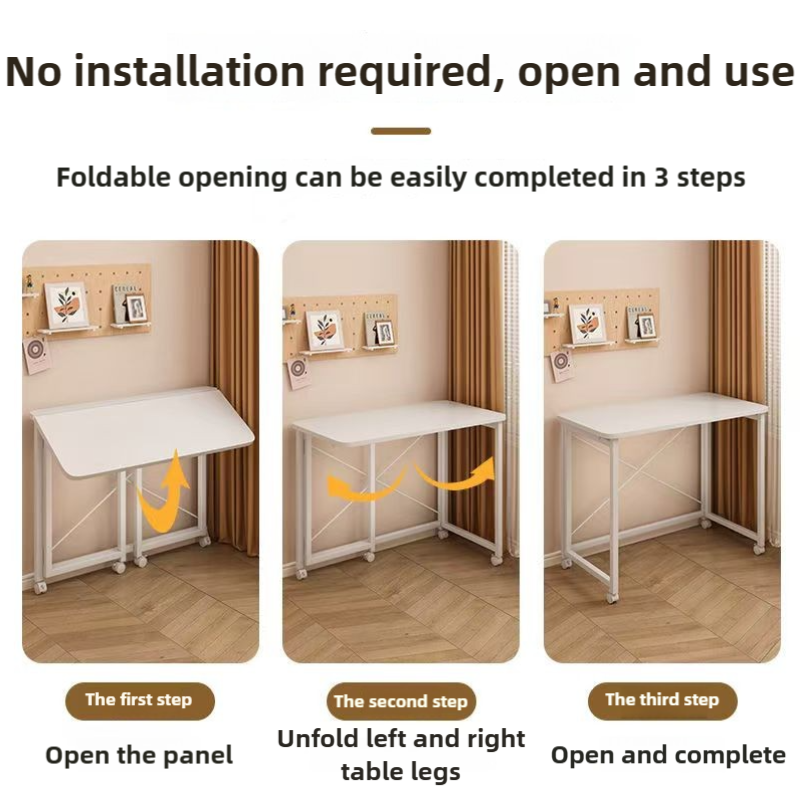 【SG Shipping】Folding Table Home Folding Computer Table Bedroom Study ...