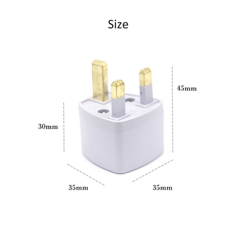 Universal Adapter 2 To 3 Pin Plug Conversion Plug UK Socket Adapter ...