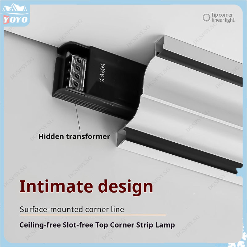 Ceiling-free double-sided light-emitting lamp groove hidden tube ...