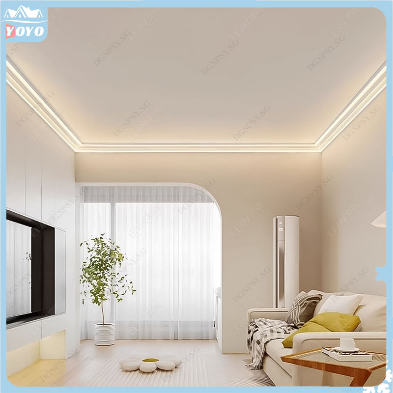 Ceiling-free double-sided light-emitting lamp groove hidden tube ...