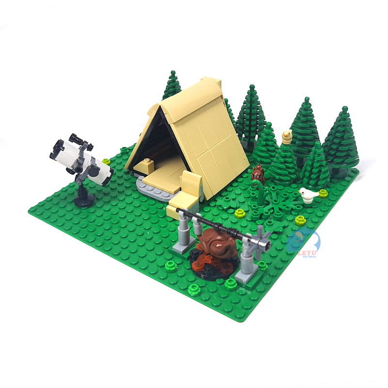 MOC Ideas Outdoor Camping Scene Building Blocks Set Toys, Tent Picnic ...